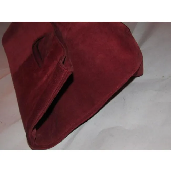 Gucci Vintage Pursesdesigner Purses Red Suede And Leather Leathersuede Tote