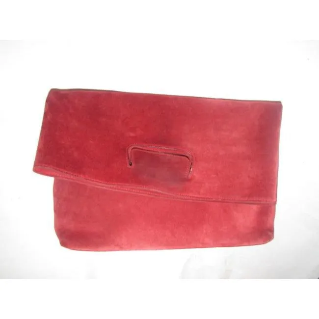 Gucci Vintage Pursesdesigner Purses Red Suede And Leather Leathersuede Tote
