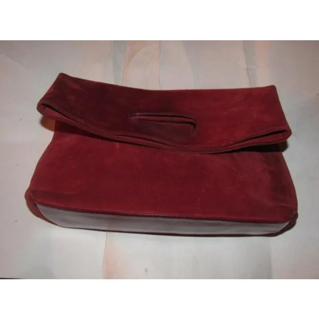 Gucci Vintage Pursesdesigner Purses Red Suede And Leather Leathersuede Tote