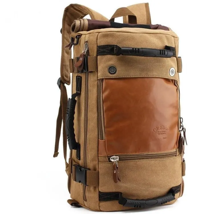 High-Grade Men's Luggage Bag, Shoulder Bag, Canvas Travel Backpack, Handbag KA208