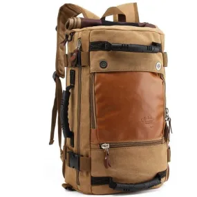 High-Grade Men's Luggage Bag, Shoulder Bag, Canvas Travel Backpack, Handbag KA208