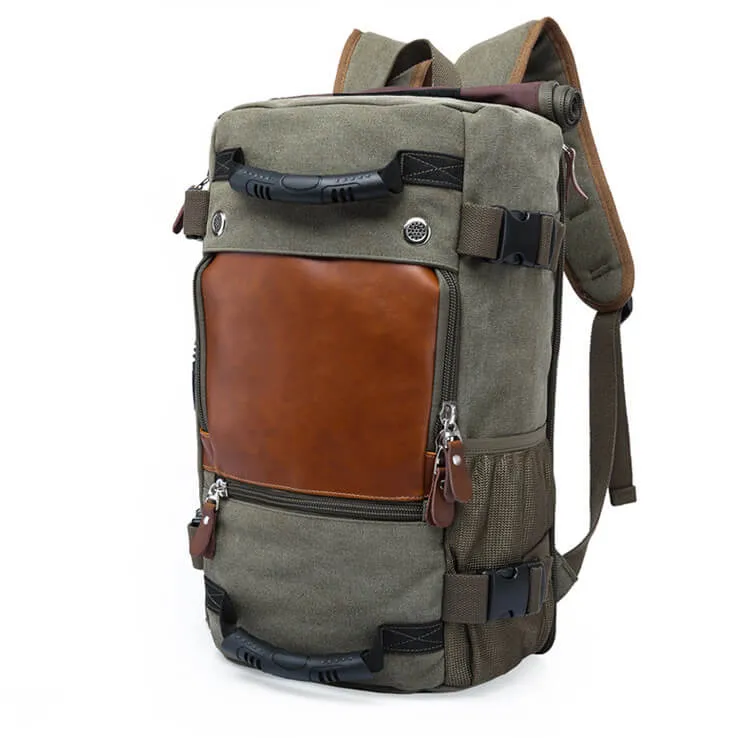 High-Grade Men's Luggage Bag, Shoulder Bag, Canvas Travel Backpack, Handbag KA208