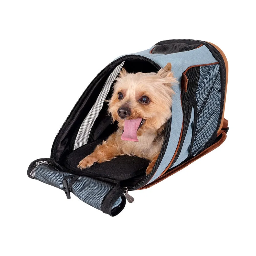 Ibiyaya Denim Fun Lightweight Pet Carrier Dog Backpack 2.0