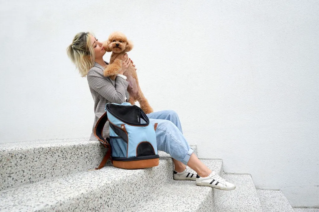 Ibiyaya Denim Fun Lightweight Pet Carrier Dog Backpack 2.0