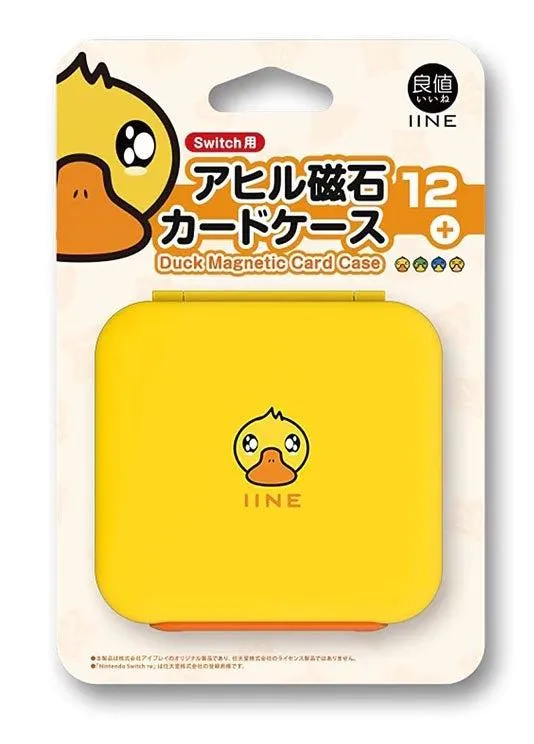 IINE NSW Game Card Case 6 6 Magnetic Auto-Close (Yellow Duck) (L478)