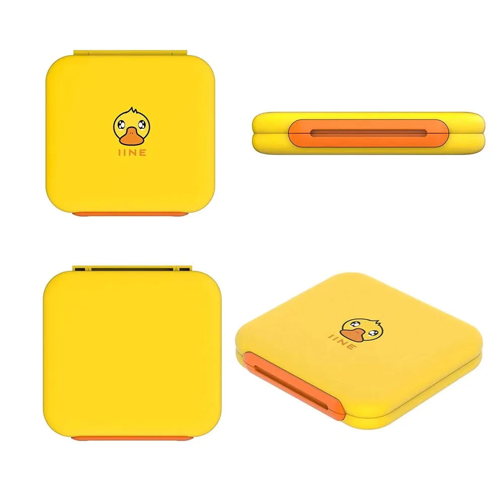 IINE NSW Game Card Case 6 6 Magnetic Auto-Close (Yellow Duck) (L478)