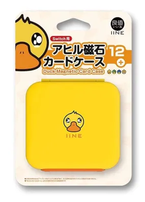 IINE NSW Game Card Case 6 6 Magnetic Auto-Close (Yellow Duck) (L478)