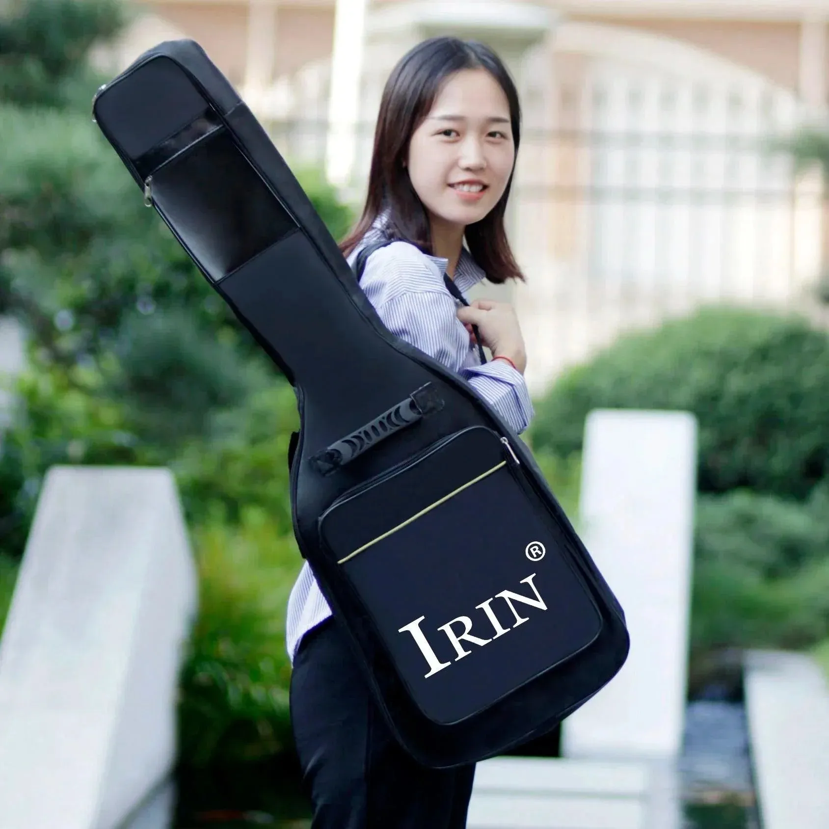 IRIN Electric Guitar Bag – Waterproof Oxford Cloth Shockproof Storage Backpack