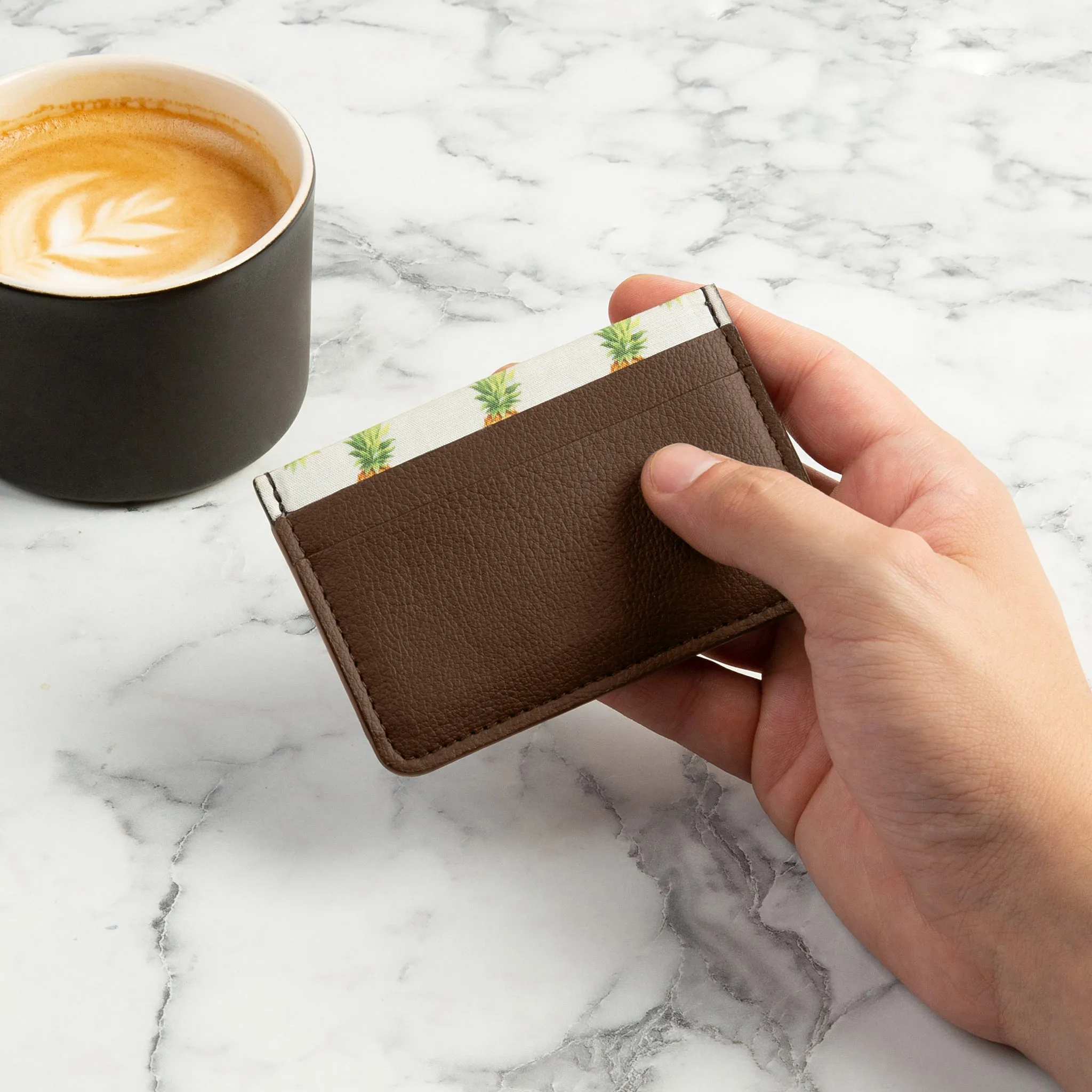 Juniper Vegan Card Wallet | Brown