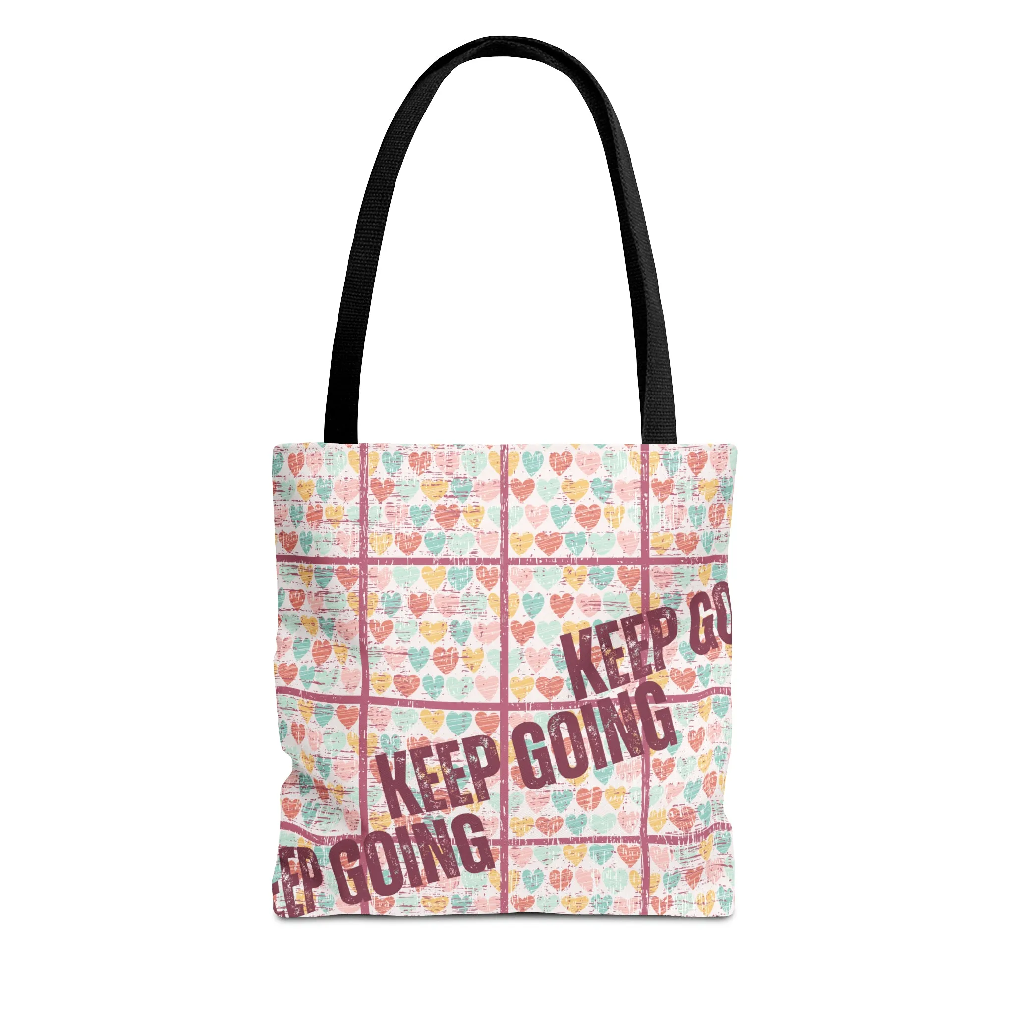 Keep Going: Women's Motivational Small Tote Bag for Everyday Inspiration