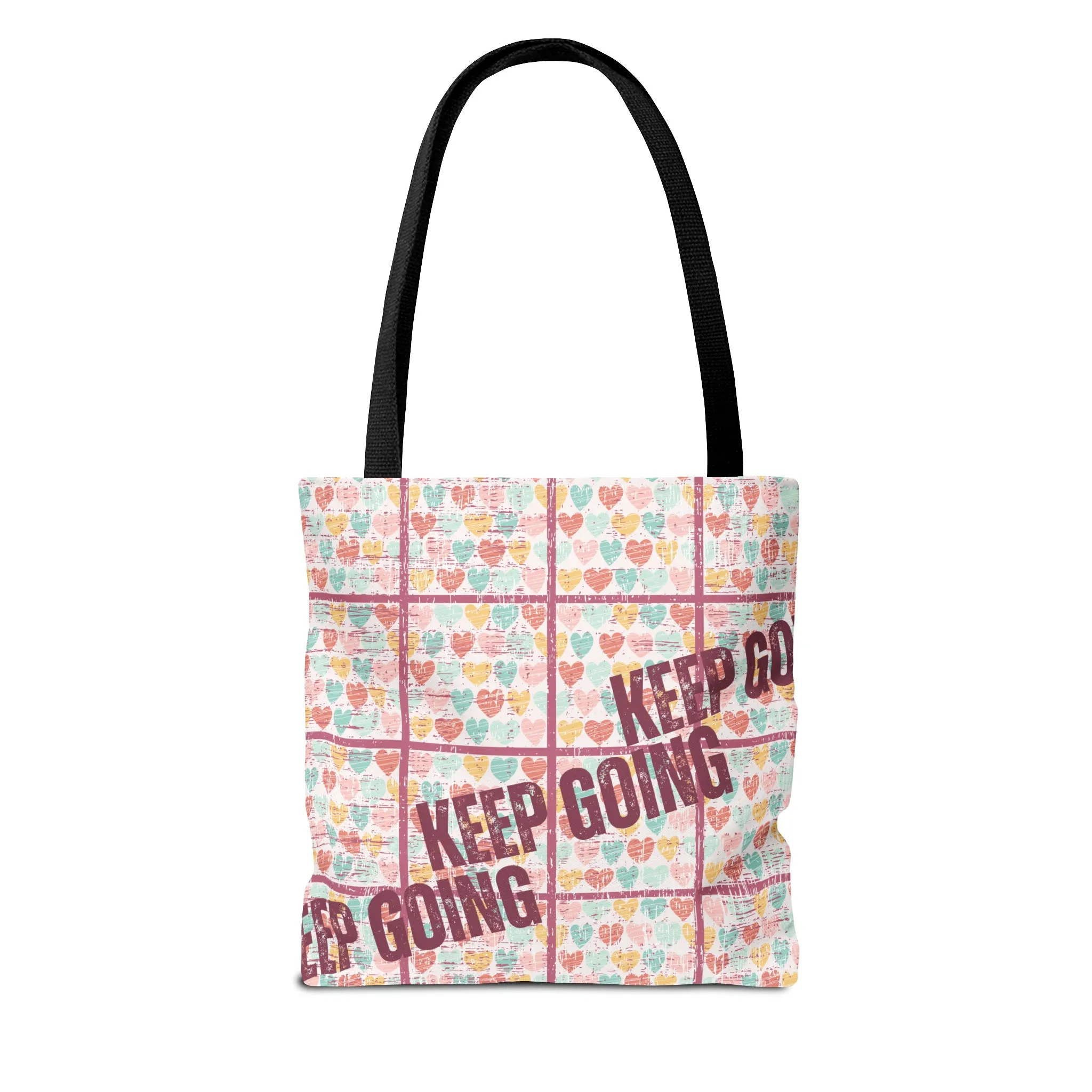 Keep Going: Women's Motivational Small Tote Bag for Everyday Inspiration