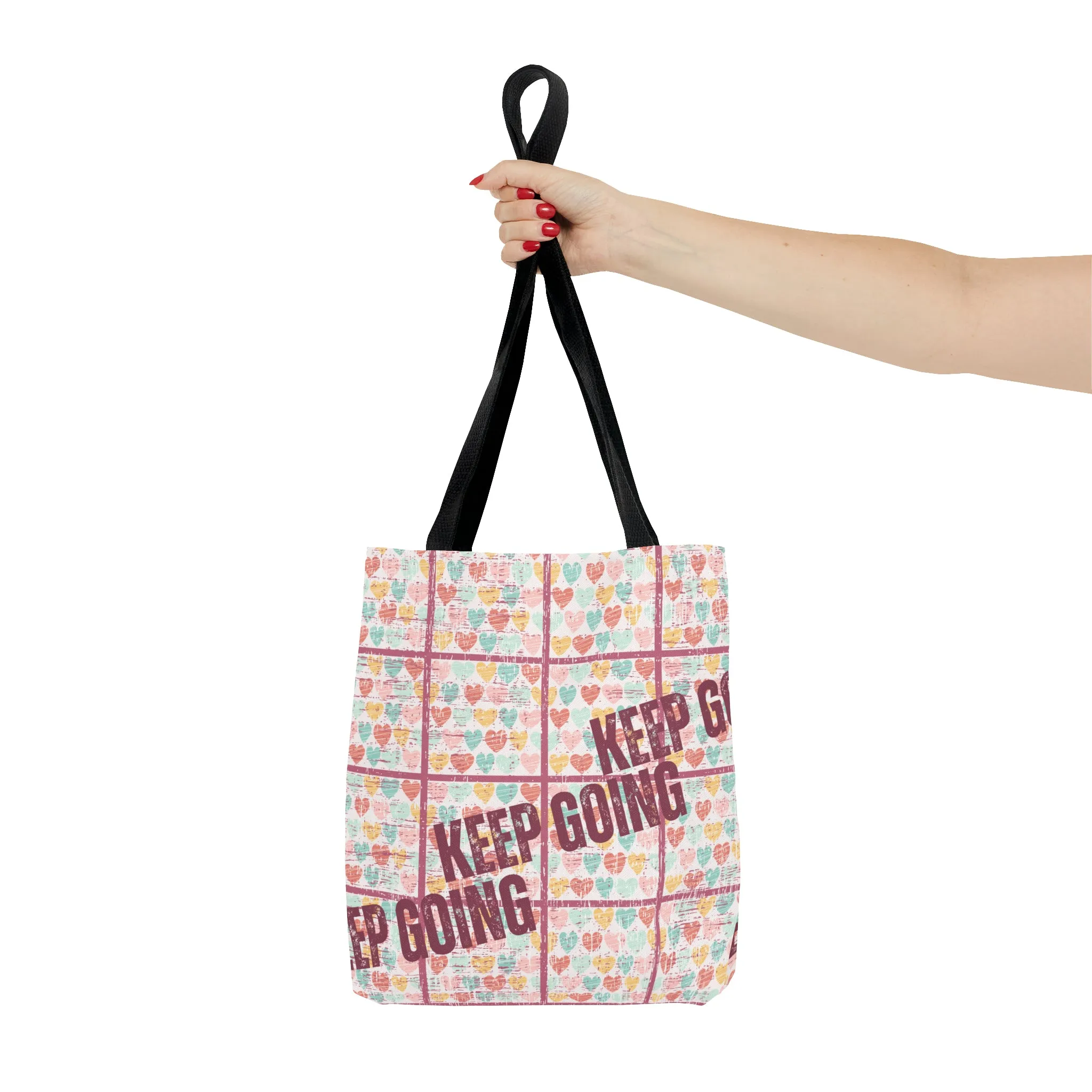 Keep Going: Women's Motivational Small Tote Bag for Everyday Inspiration