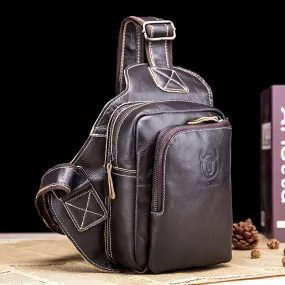 Large Capacity Genuine Leather Sling Bag