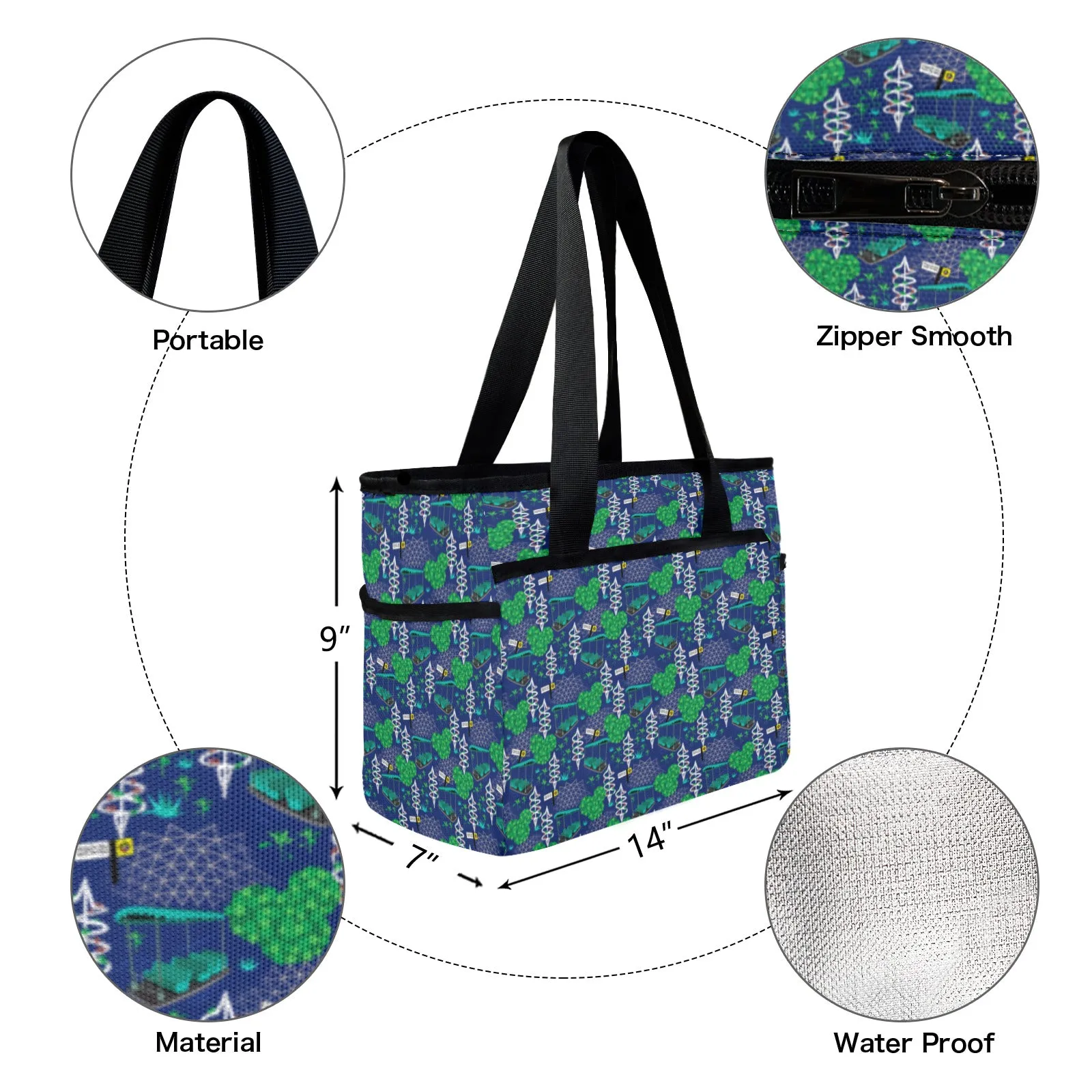 Living With The Land Large Capacity Insulated Tote Bag