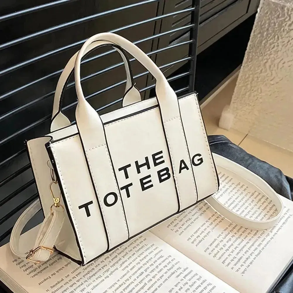 Luxury Designer Tote Bag for Women - Soft PU Shopper Handbag