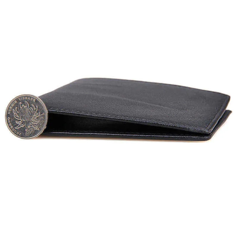 Men's Black Bifold Leather Wallet NZ