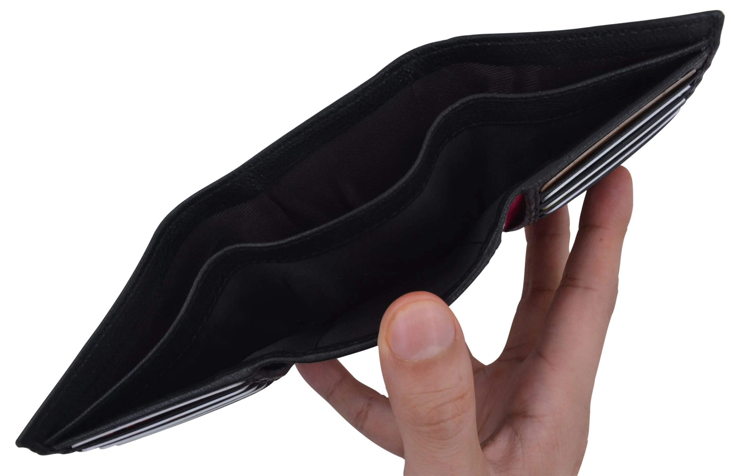 Men's Classic Trifold RFID Security Blocking Slim Credit Card ID Premium Leather Wallet RFIDGT1107LGP