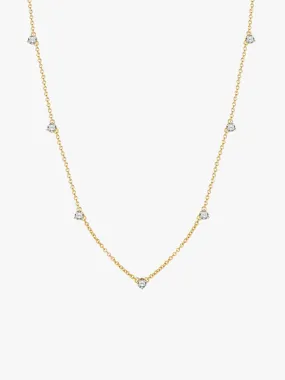 Mini Crystal  Station Necklace