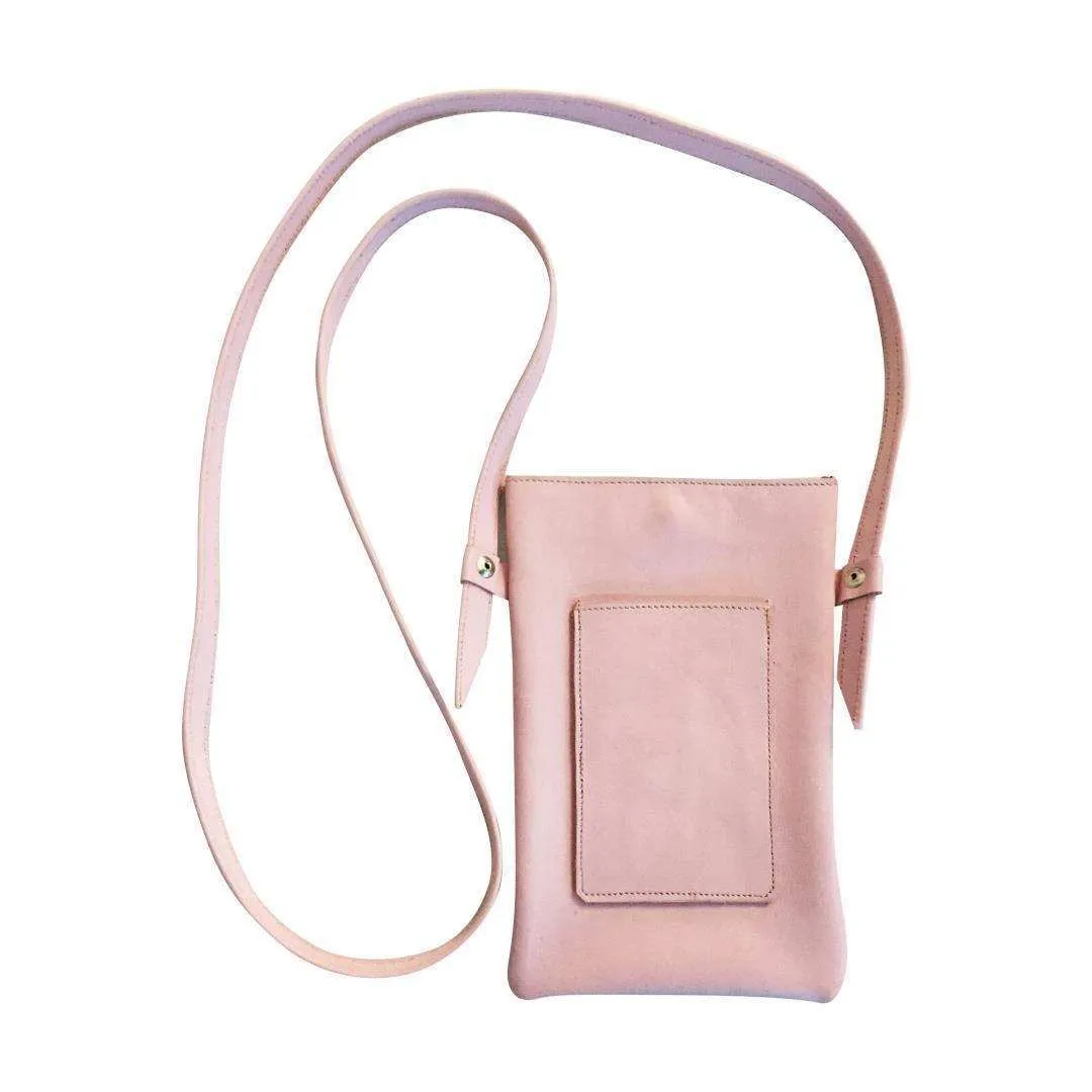 Mirelle Womens Leather Cellphone Sling Crossbody Handbag