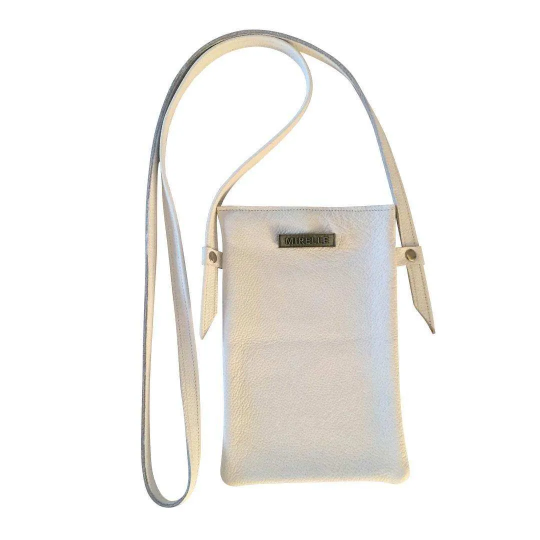 Mirelle Womens Leather Cellphone Sling Crossbody Handbag