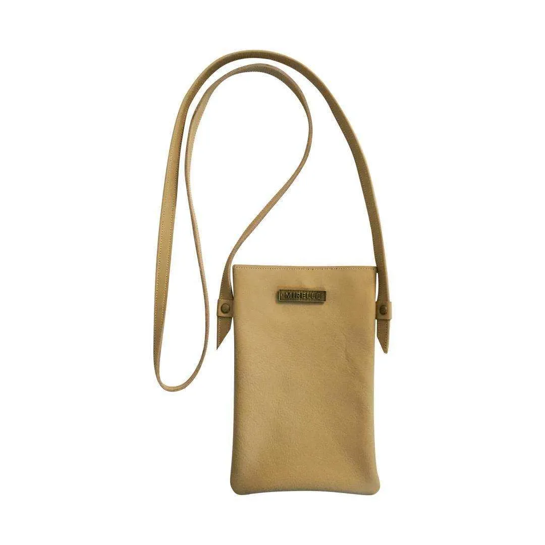 Mirelle Womens Leather Cellphone Sling Crossbody Handbag
