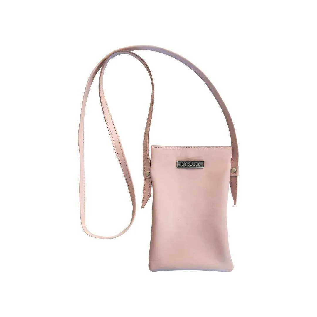 Mirelle Womens Leather Cellphone Sling Crossbody Handbag