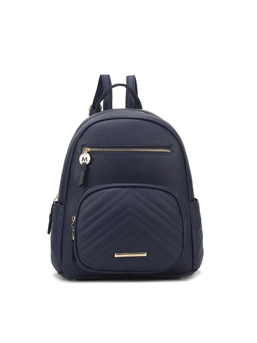 MKF Collection Romana Vegan Leather Women Backpack by Mia k