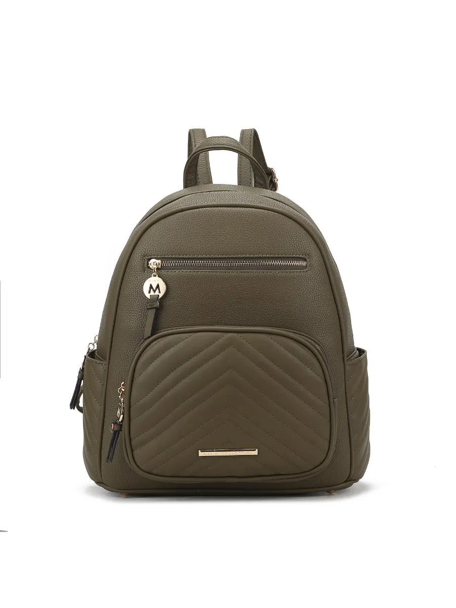 MKF Collection Romana Vegan Leather Women Backpack by Mia k