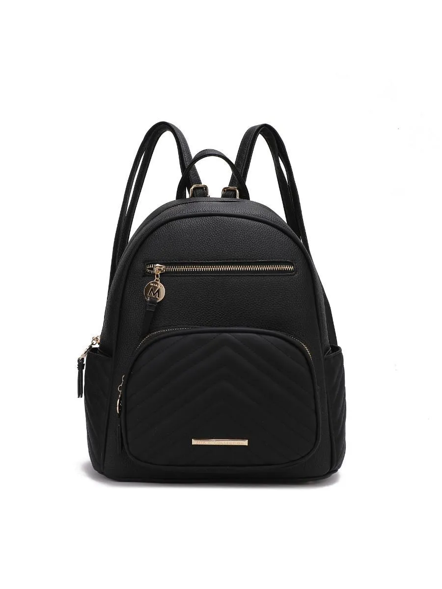 MKF Collection Romana Vegan Leather Women Backpack by Mia k