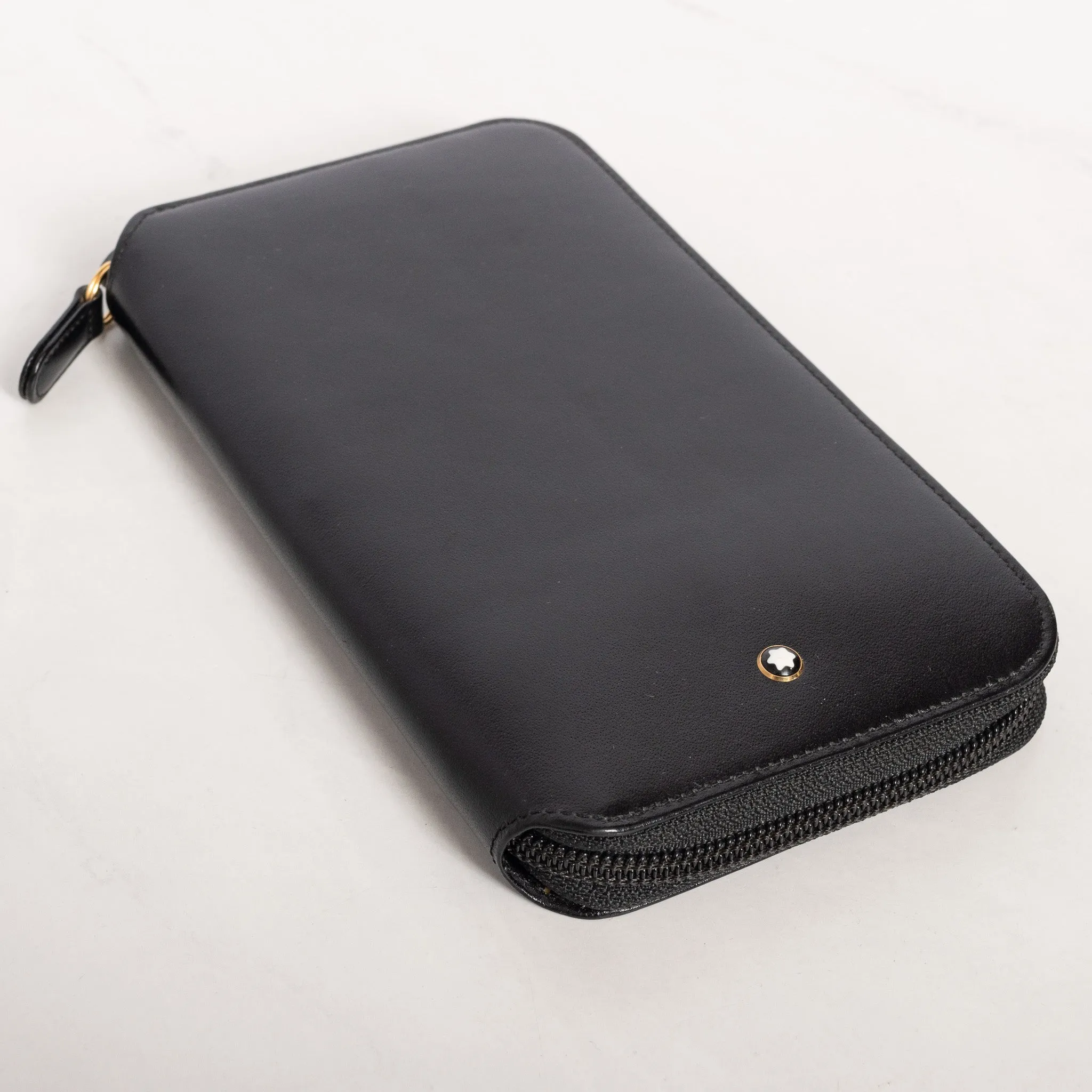 Montblanc Leather Goods Meisterstuck Travel Zipped Pocket Wallet 16353 - Preowned