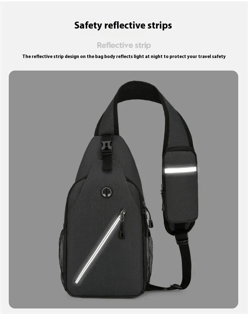 New Multifunctional Men's Shoulder Crossbody Bag Male Hard-Wearing Canvas Shoulder Messenger Bags Chest Bag