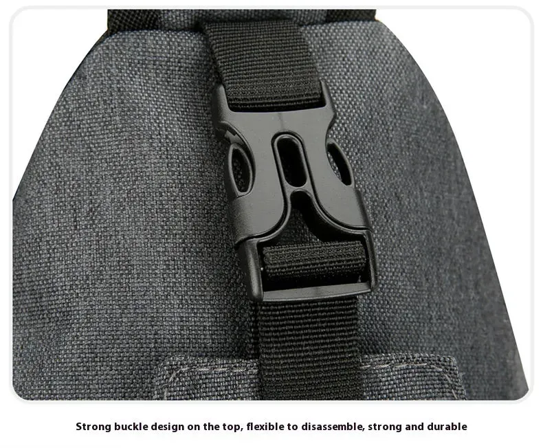 New Multifunctional Men's Shoulder Crossbody Bag Male Hard-Wearing Canvas Shoulder Messenger Bags Chest Bag