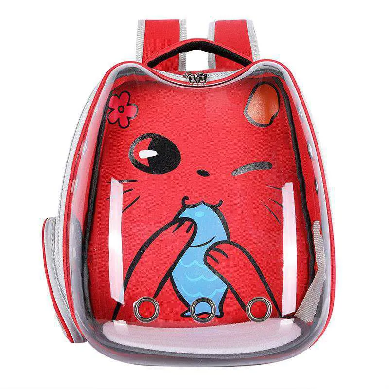 Nuopets pet carrier backpack transparent cat backpack