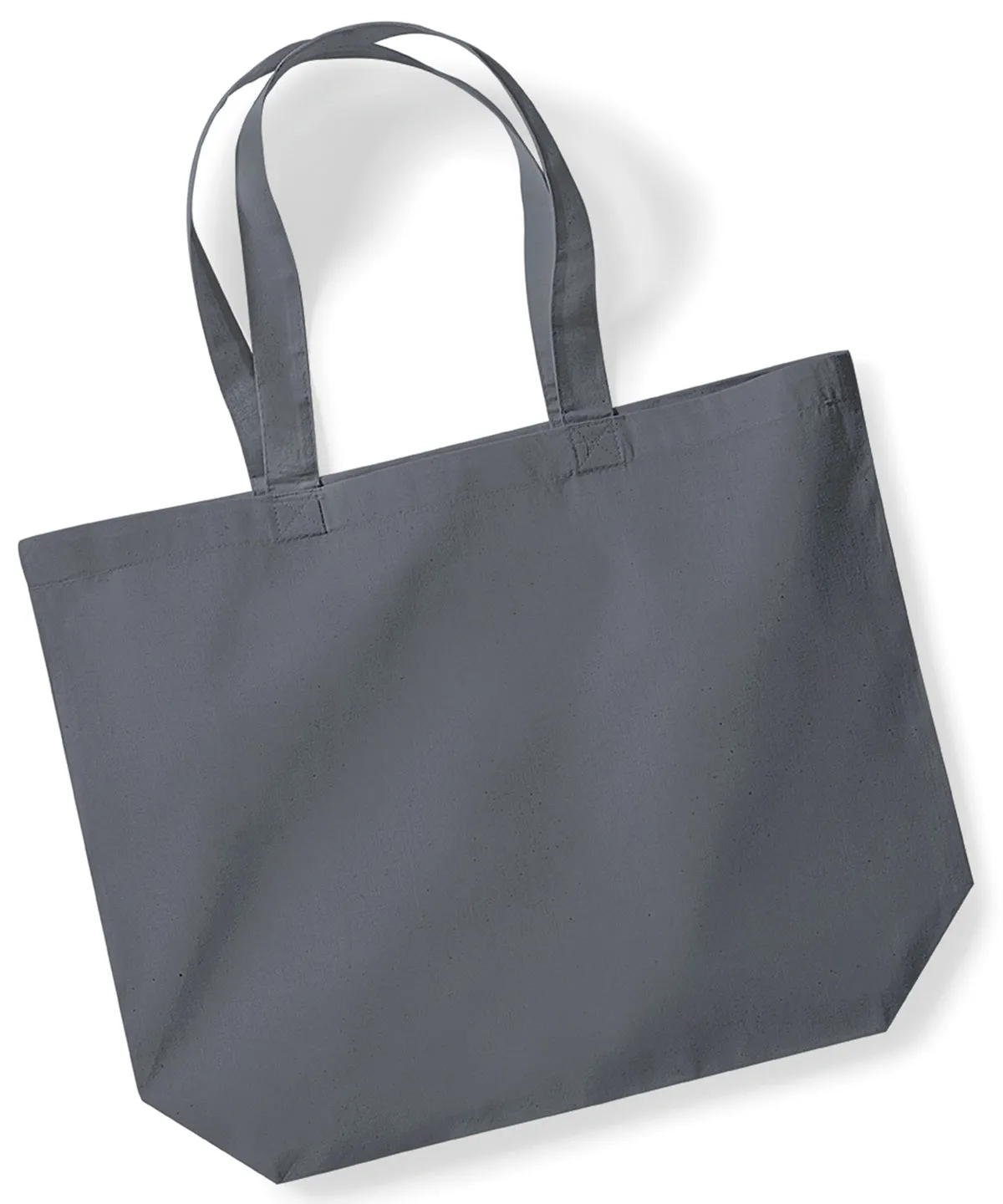 Organic premium cotton maxi tote | Graphite Grey