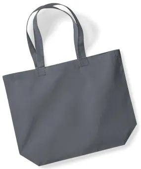 Organic premium cotton maxi tote | Graphite Grey