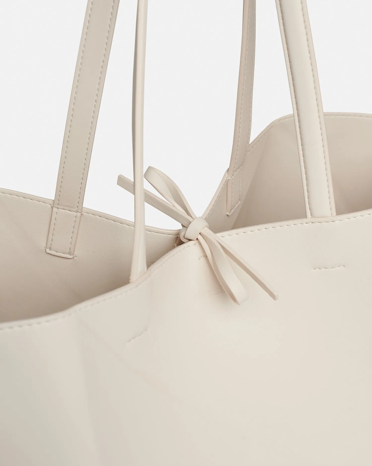 Origami Tote - Alt-Nappa Tote - Crème