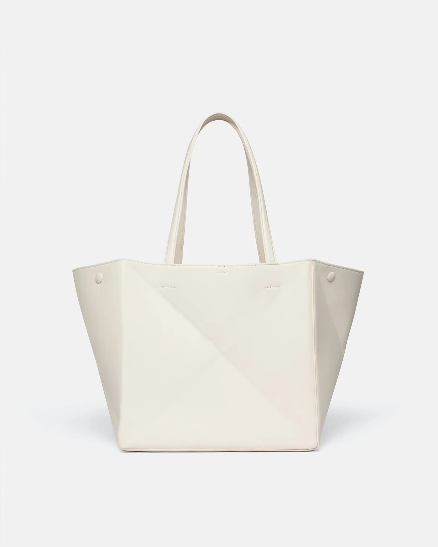 Origami Tote - Alt-Nappa Tote - Crème