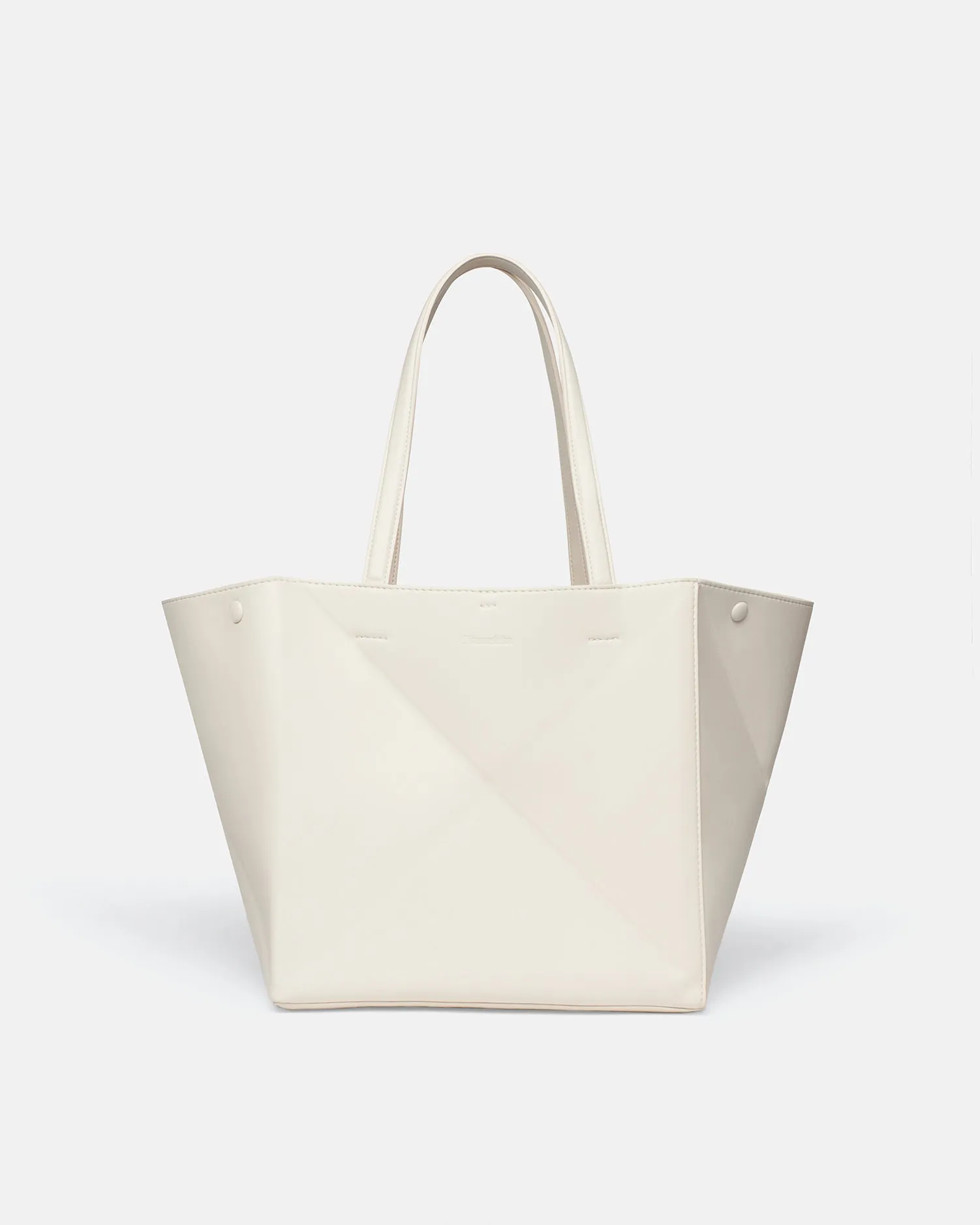 Origami Tote - Alt-Nappa Tote - Crème