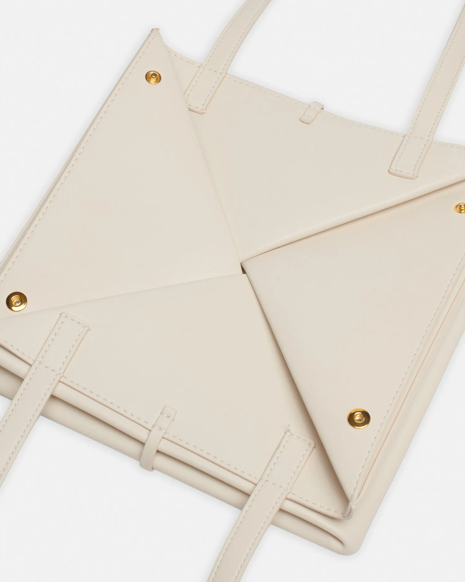 Origami Tote - Alt-Nappa Tote - Crème