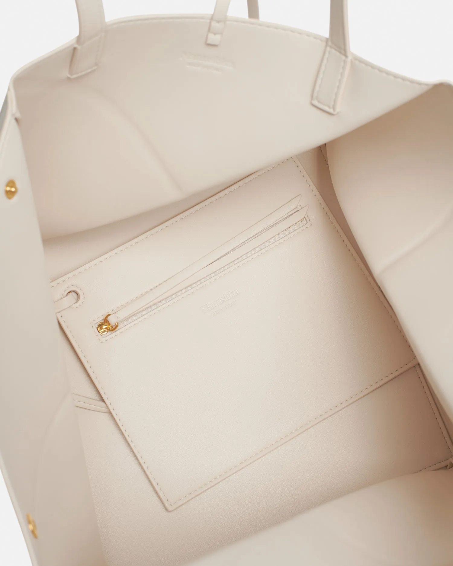 Origami Tote - Alt-Nappa Tote - Crème