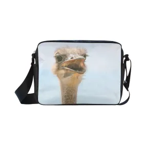 Ostrich Cross-Body Shoulder Bag