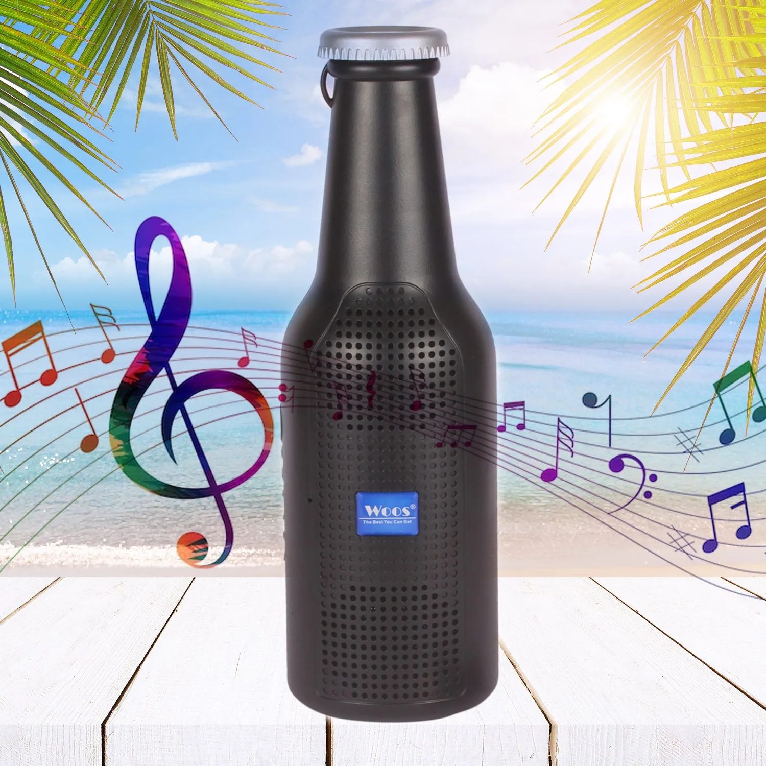 Portable Bottle Bluetooth Speaker with Rich Bass & Calling Feature