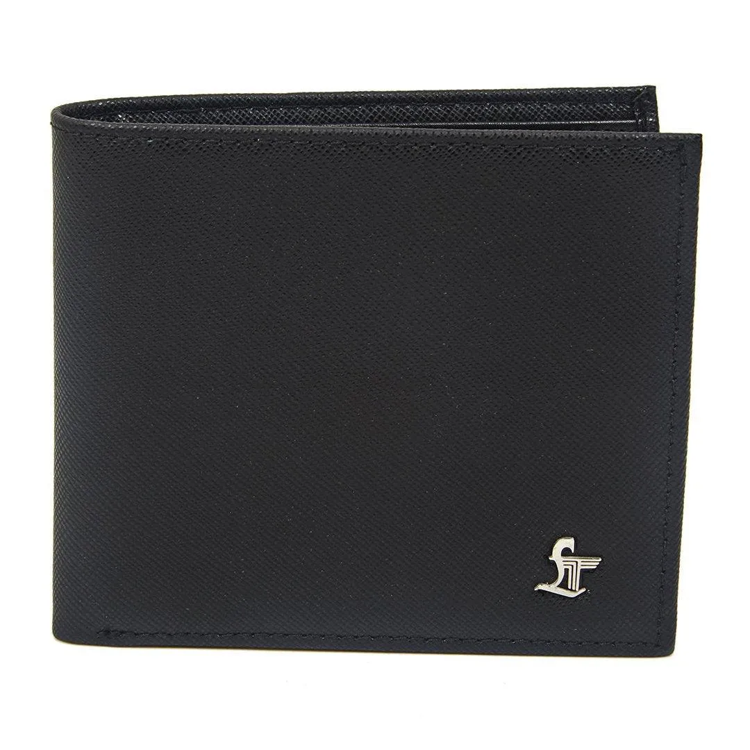 Premium Italian Saffiano Black Wallet