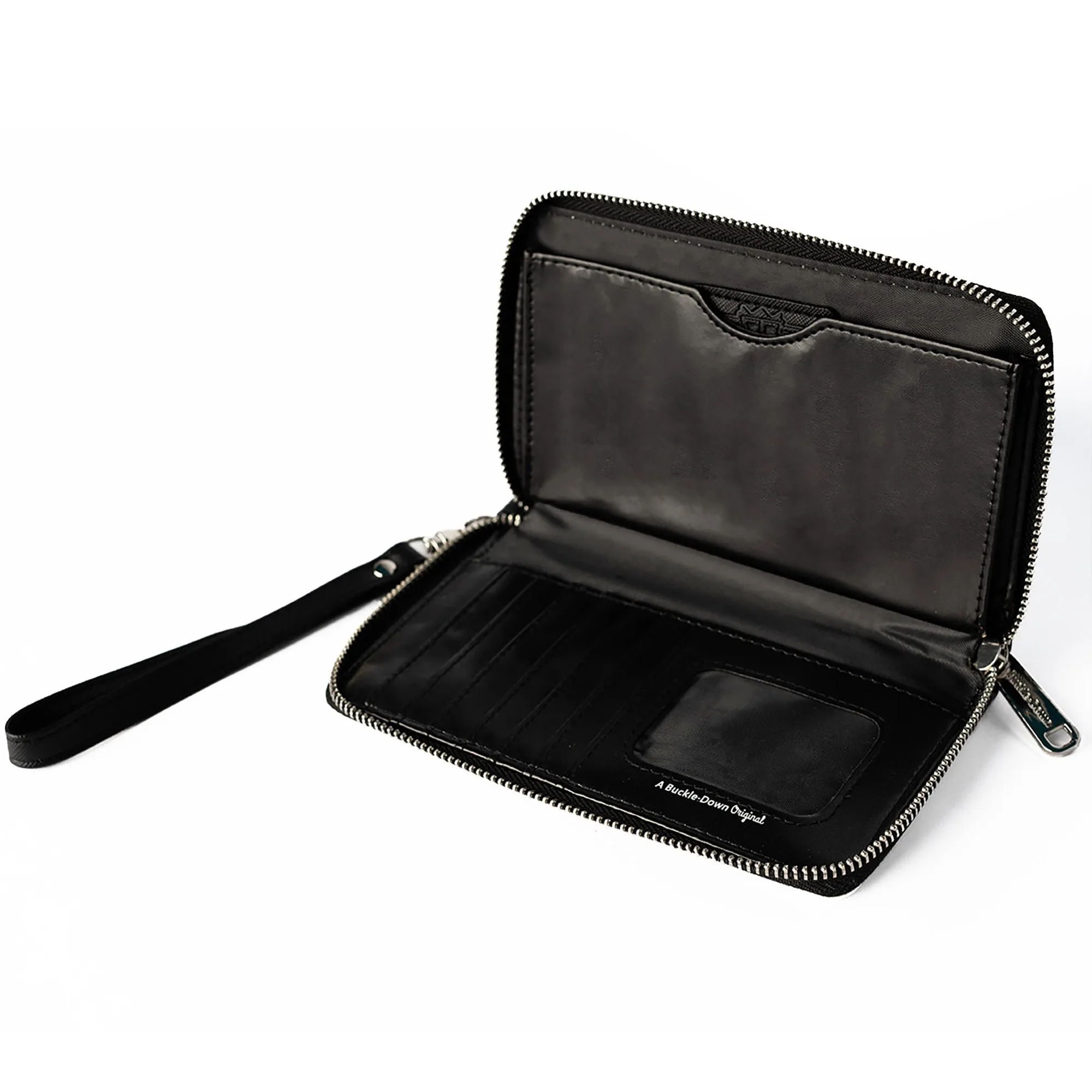 PU Zip Around Wallet Rectangle - TEENAGE MUTANT NINJA TURTLES Est. 1984 Action Poses Black/White