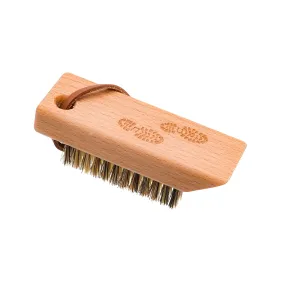 Redecker Natural Tampico Fiber Hiking Shoe Brush Multi-Purpose Boot Scraper Oiled Beechwood Handle 4-Inch Travel Size Made in Germany