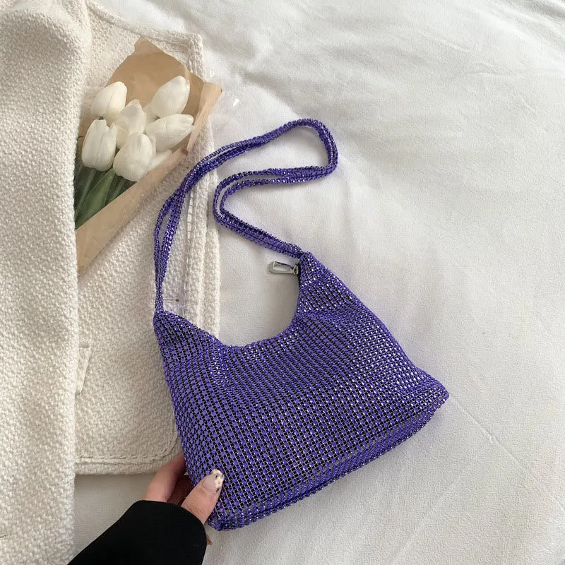 Shoulder Bag For Women Simple Leisure Portable Bling Dating Bag