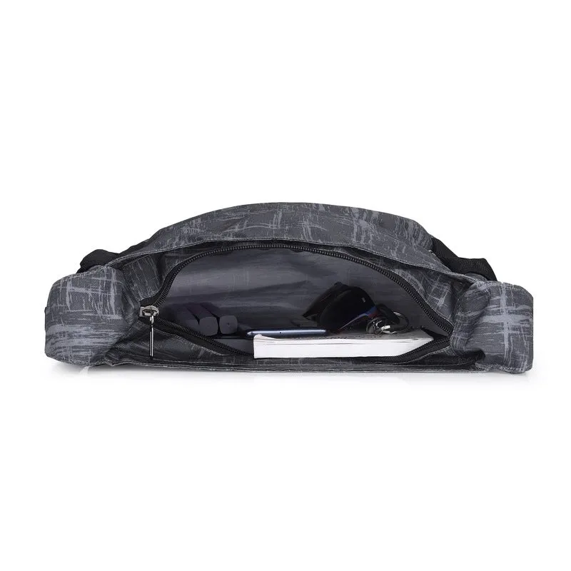 Single: Joslyn Polyester Crossbody Sling Bag - Adjustable Strap | Zip Closure | 7.4L | Black