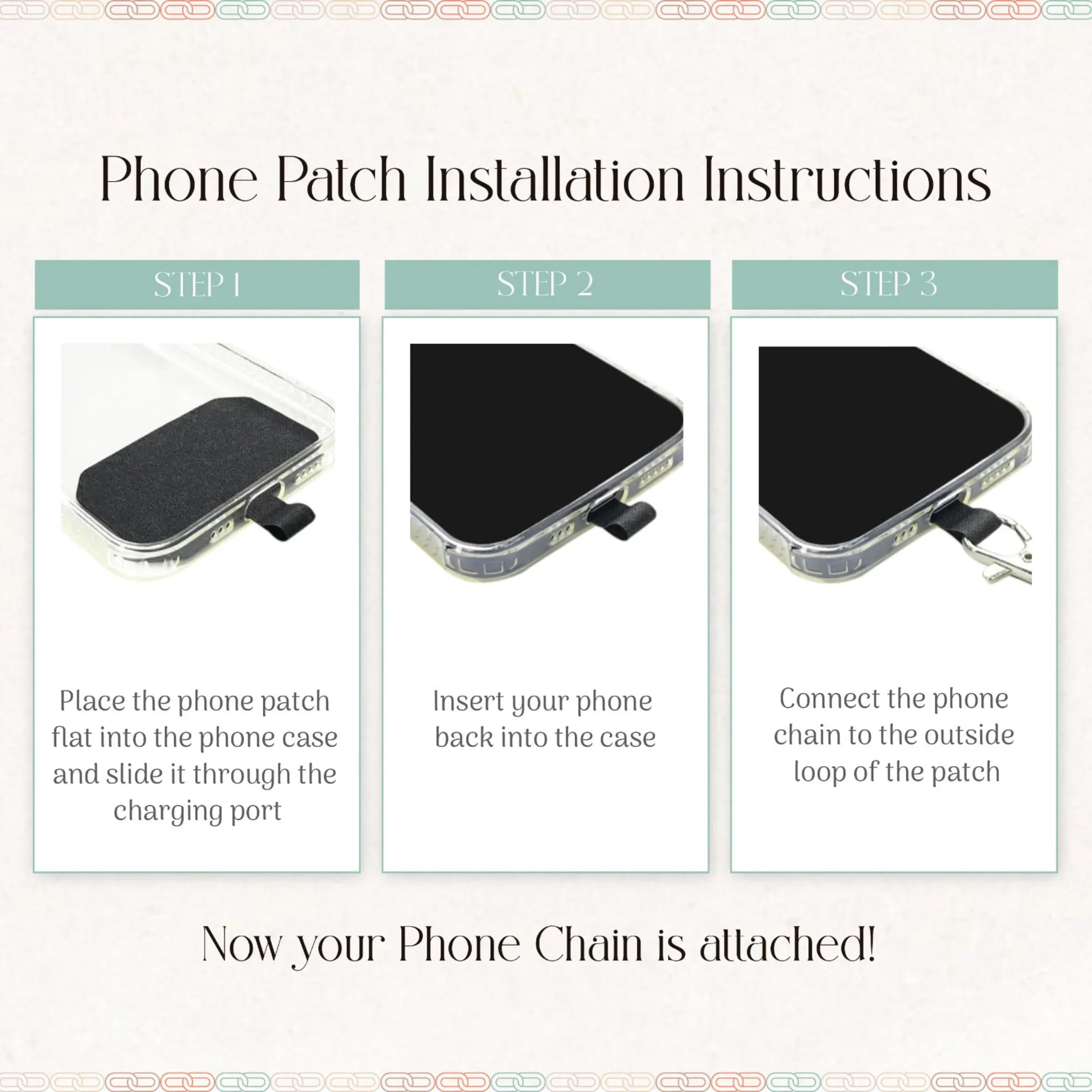 Sky Blue Crossbody Phone Chain