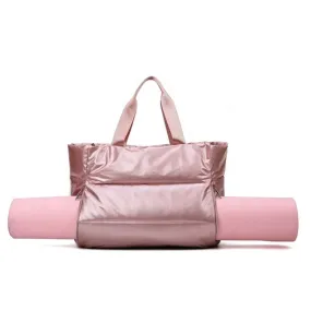 Sports Duffel Bag with Zipper Compartments (Waterproof   Metallic)