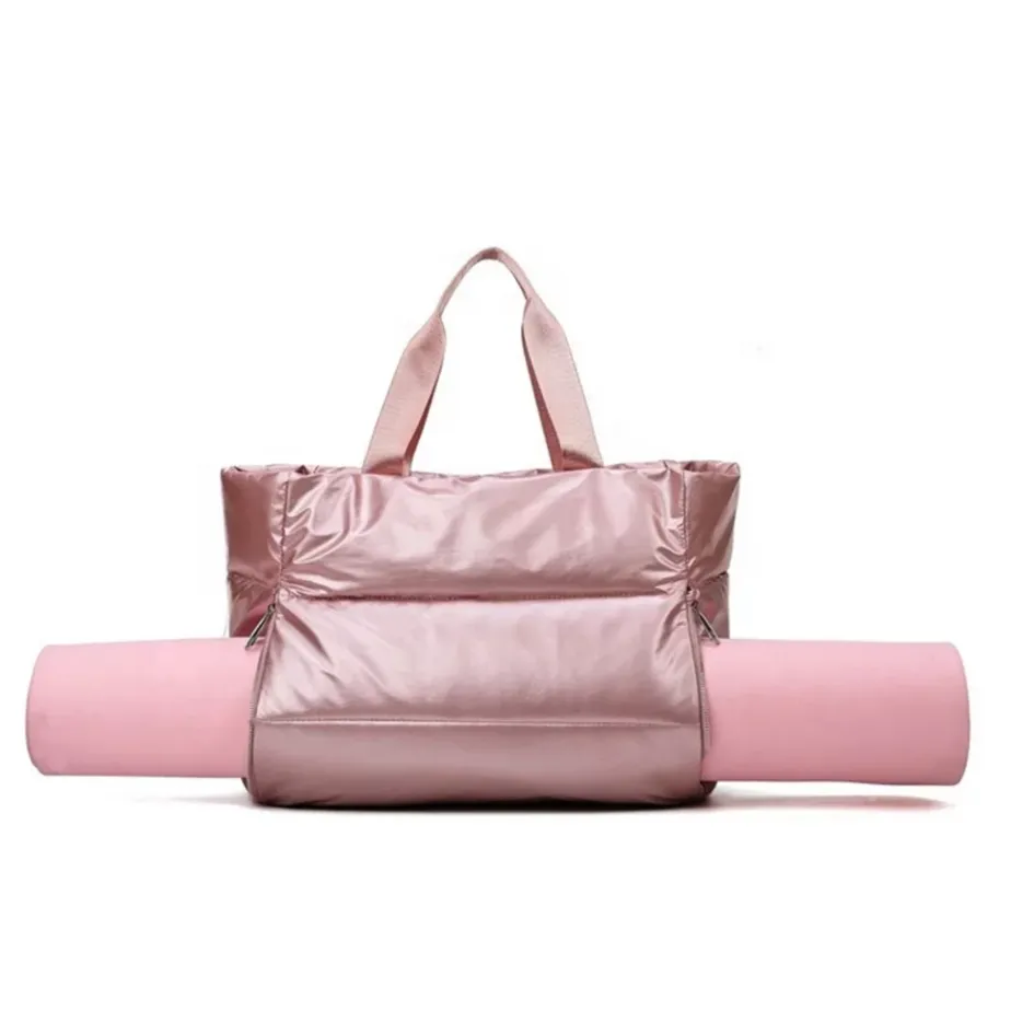Sports Duffel Bag with Zipper Compartments (Waterproof   Metallic)